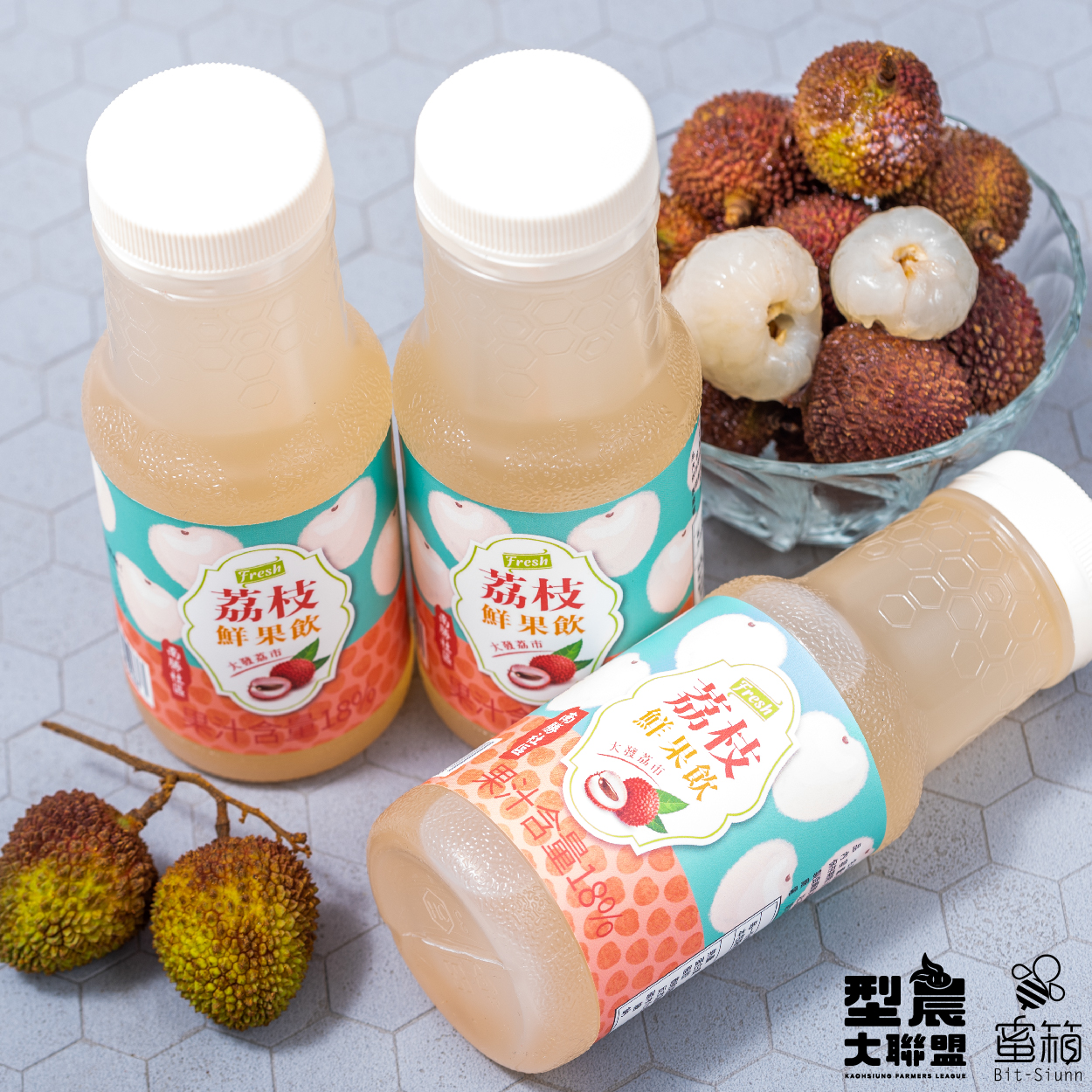 型農大聯盟 蜜箱夏日雙飲 純正蜂蜜Ｘ優質檸檬Ｘ清雅玉荷包 口感清爽超解渴