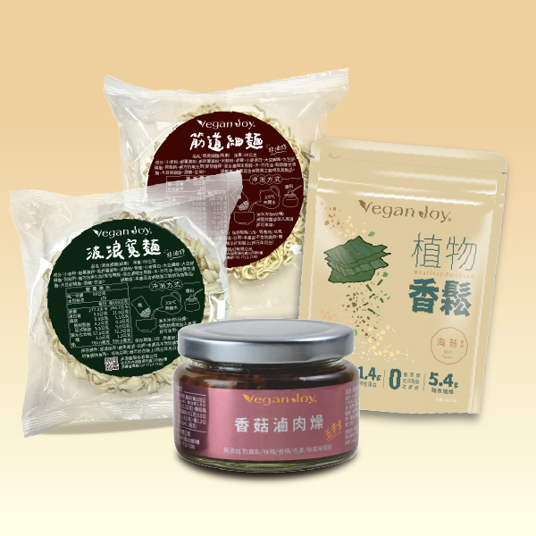 Vegan Joy免開火香菇滷肉燥麵｜富含植物性蛋白質及膳食纖維