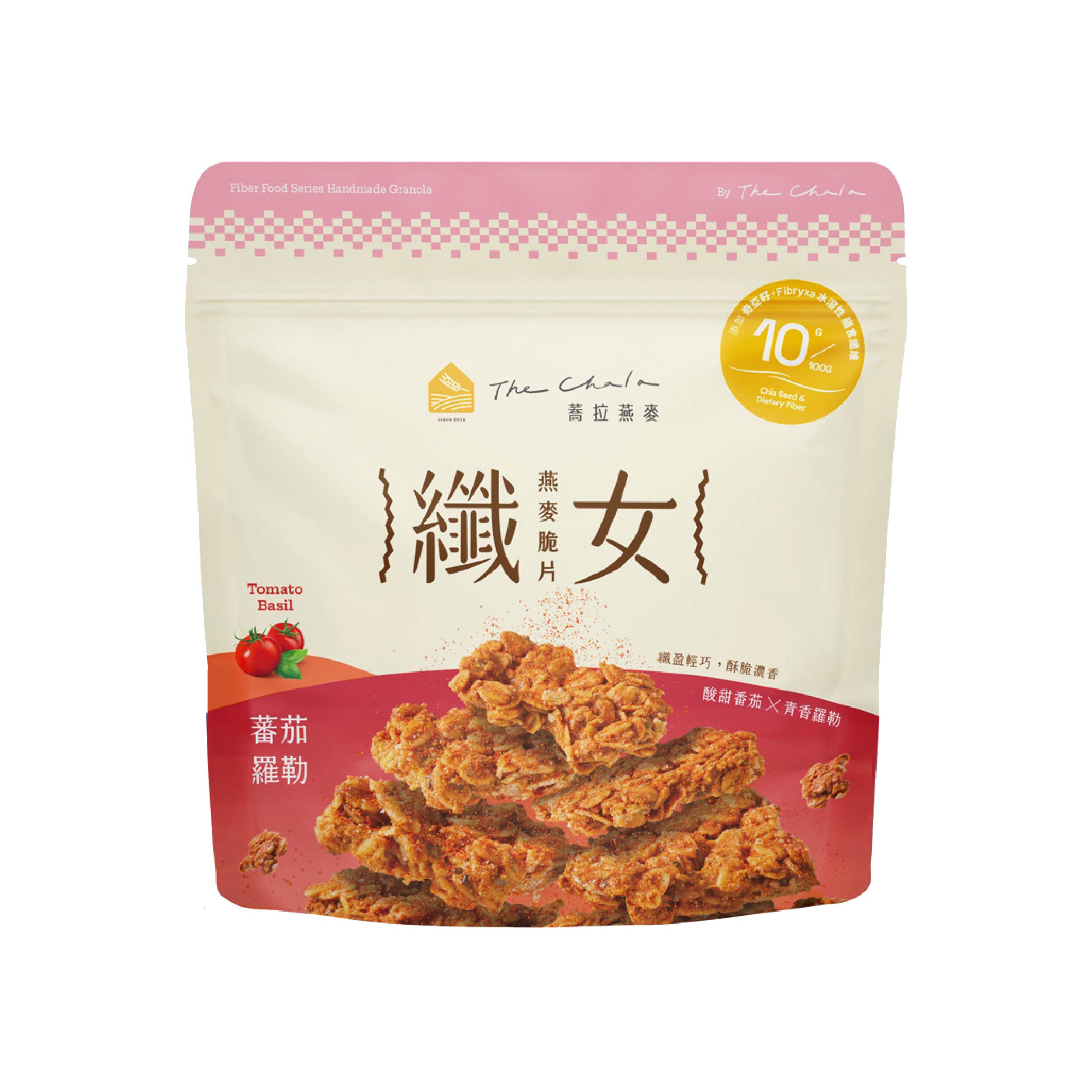 蕎拉燕麥 蕃茄羅勒纖脆片刻 天然燕麥，脆出好滋味