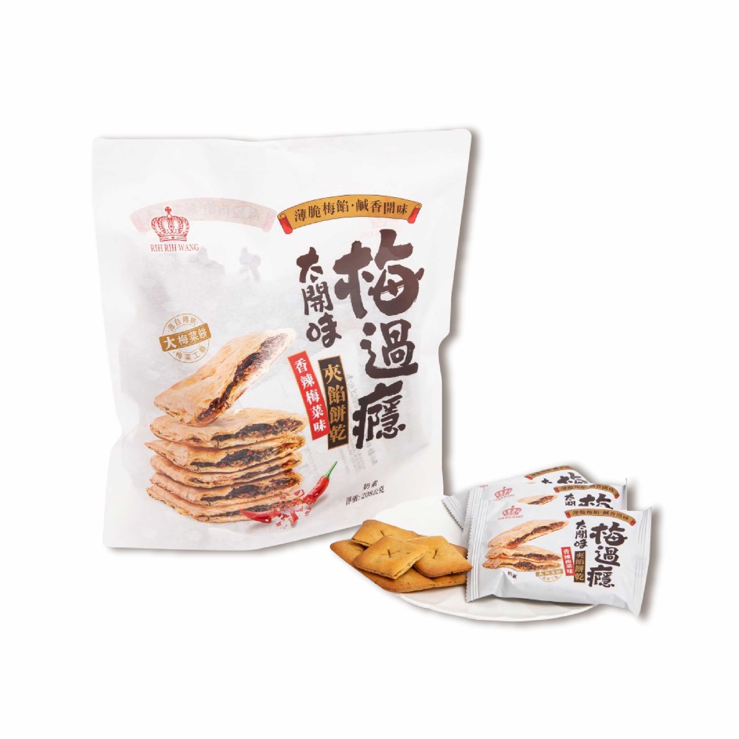 日日旺 香辣梅菜夾餡餅 微辣鹹脆完美碰撞，停不下來的解饞神隊友