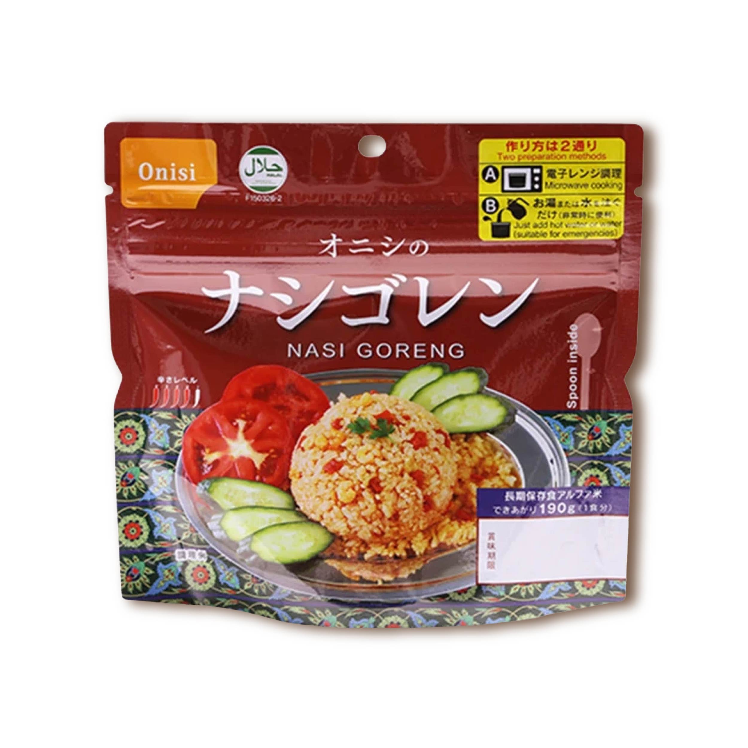 尾西  沖泡即食馬來西亞風味炒飯 防災包必備停水斷電也不怕！