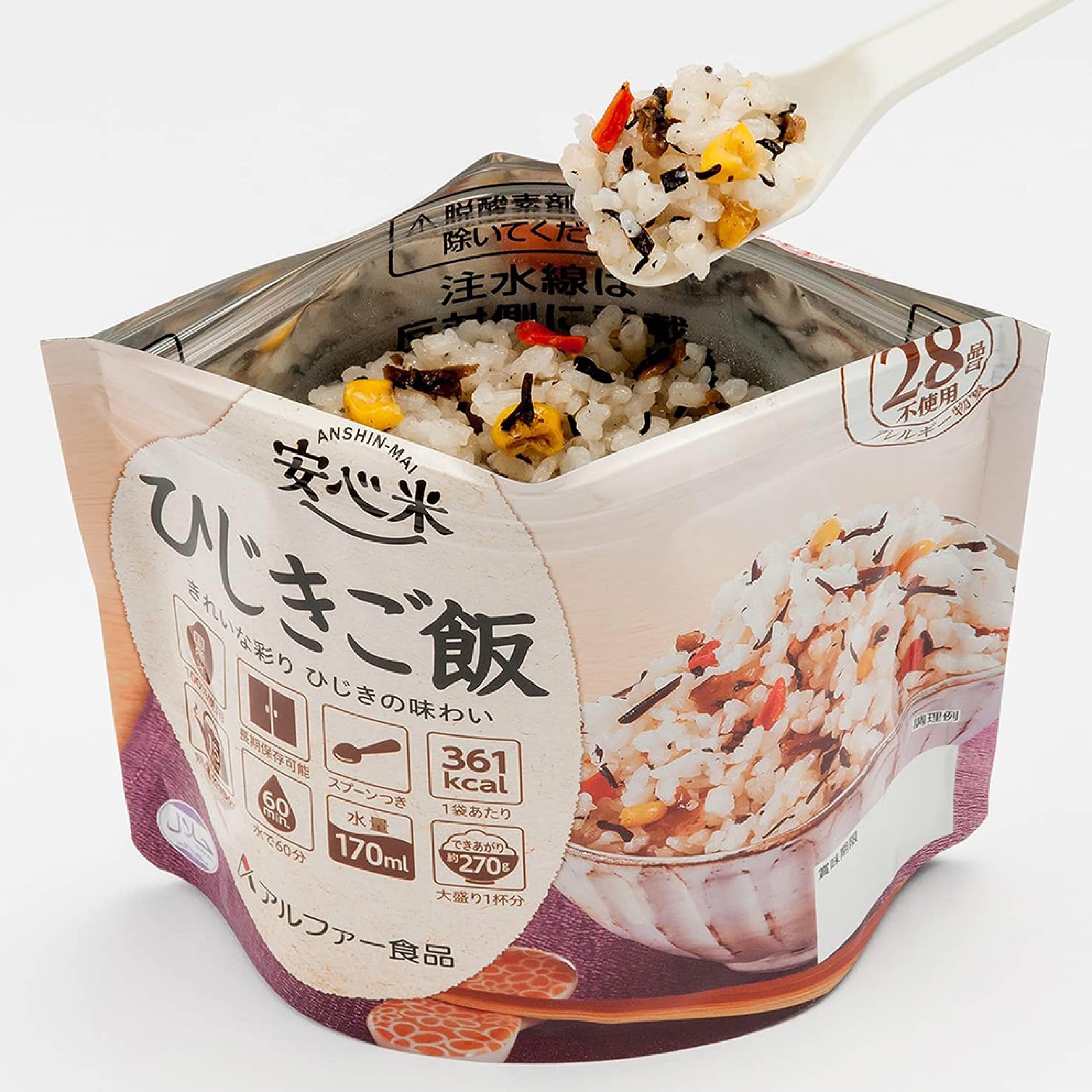 ALPHA 安心米鹿尾菜飯  長效保存的Ｑ彈日式美味，有備無患的居家安心主食