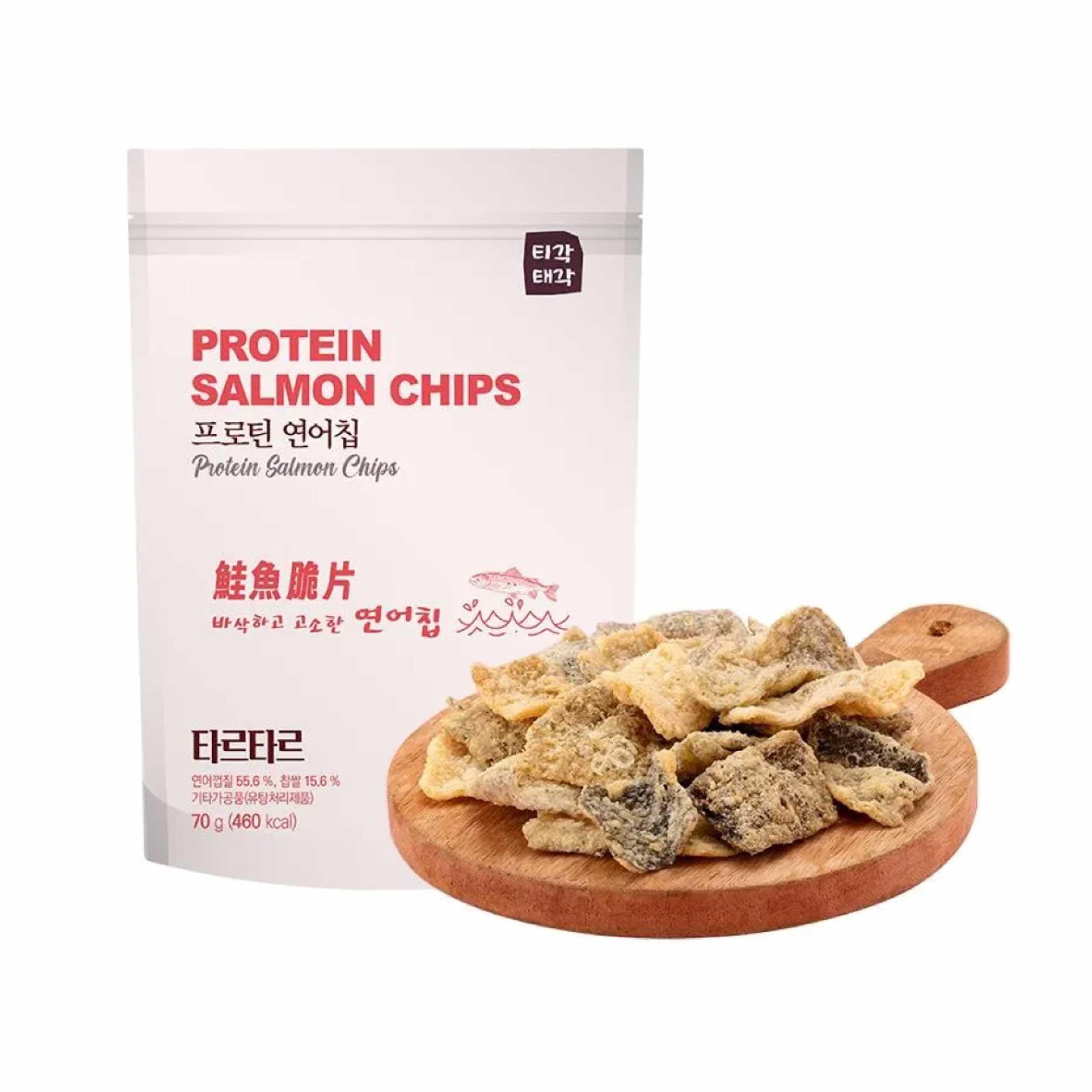 韓味不二 鮭魚脆片系列（塔塔醬風味）韓國傳統鮭魚脆片，香酥不腥、越嚼越香，追劇必囤的涮嘴零食。