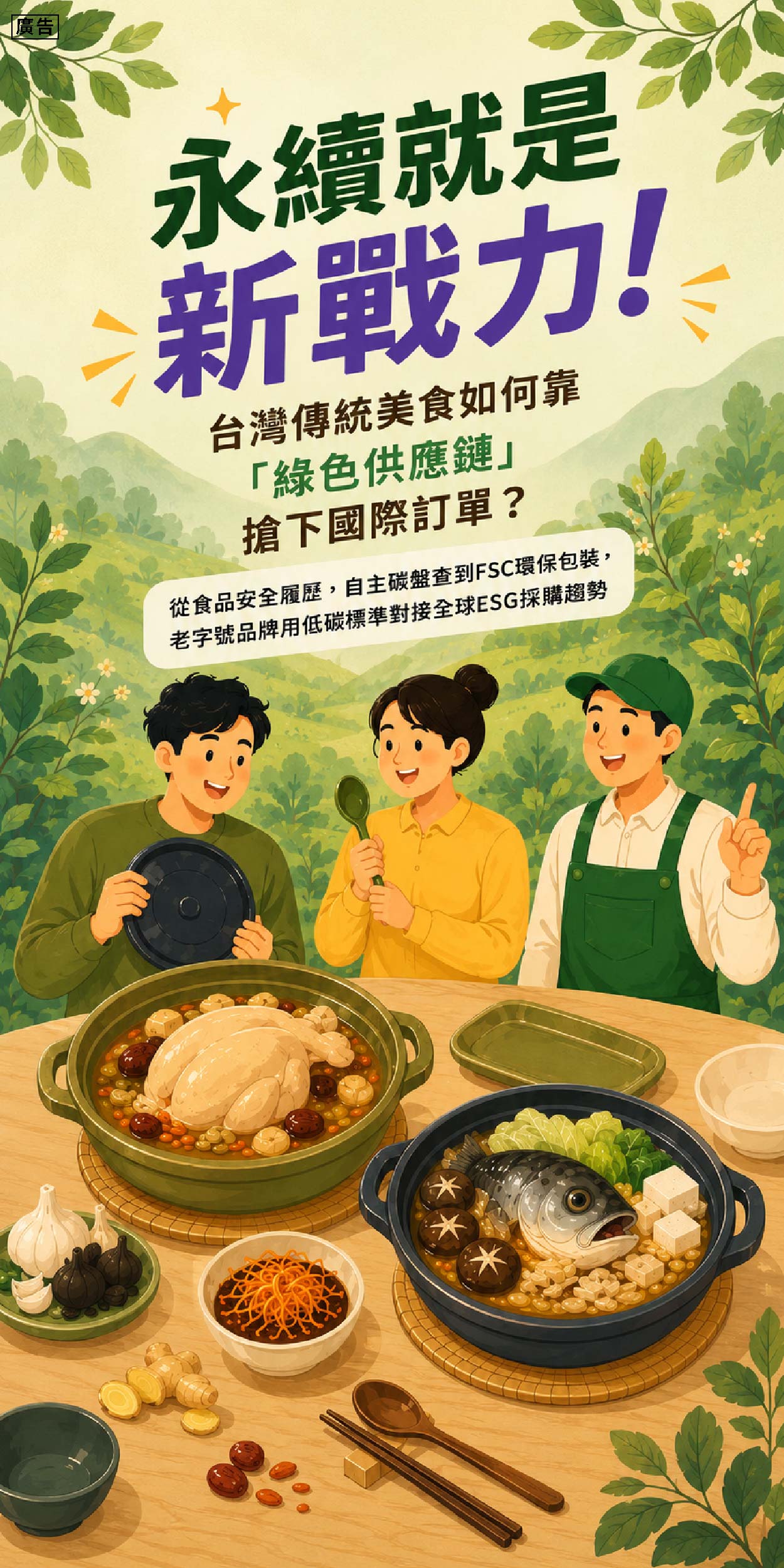 從循環食器、認證土雞到在地沙鍋魚頭！看台灣品牌如何用永續叩響世界大門！