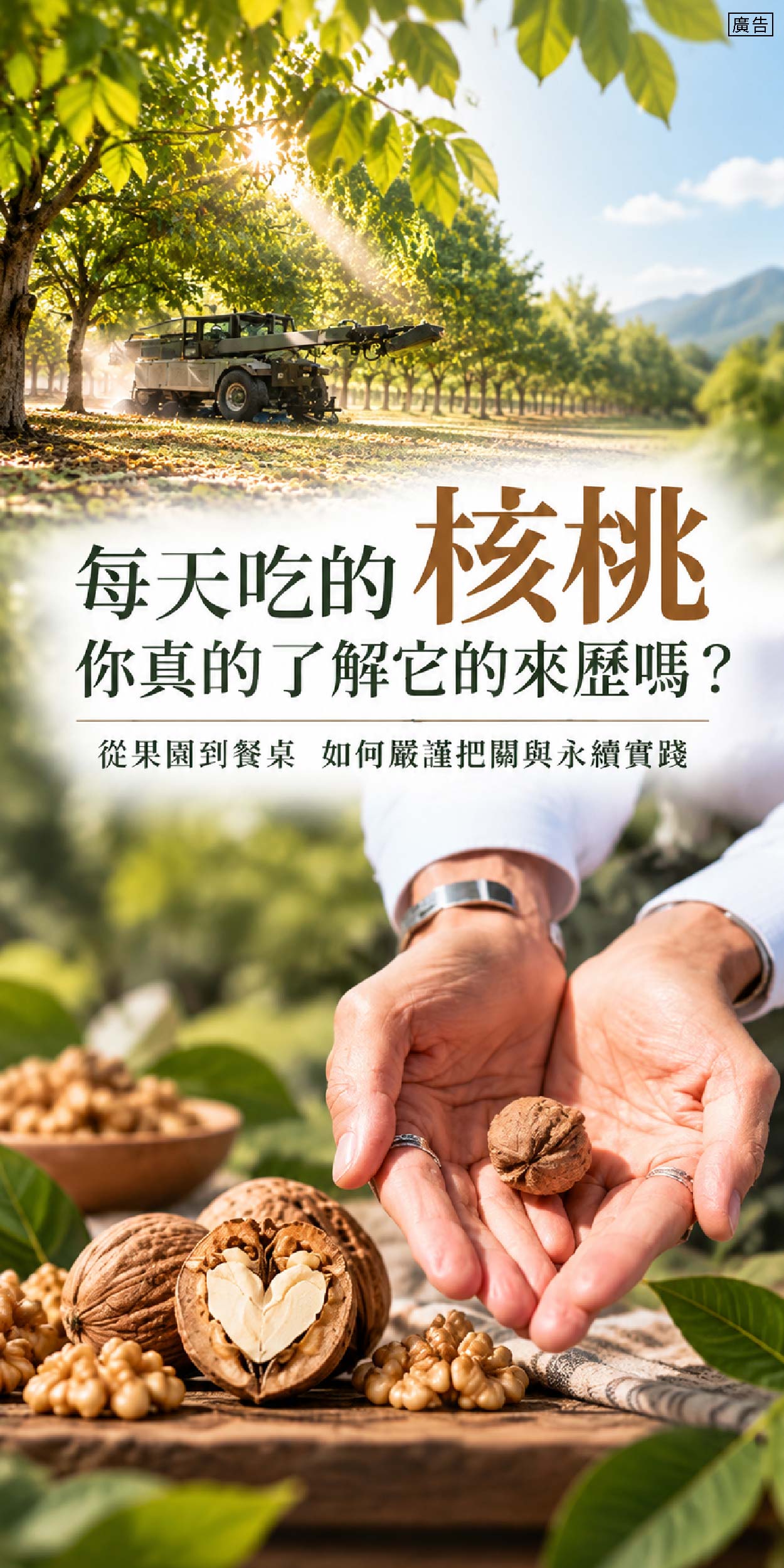 一顆核桃也能實踐永續！讓健康飲食從每天一把核桃開始