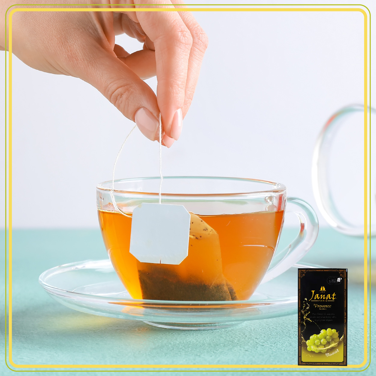 Janat 白葡萄風味茶 麝香葡萄與紅茶的完美結合 享受下午茶的休閒時光