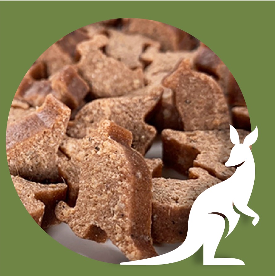 CRIUS 克瑞斯 營養袋鼠肉塊 富含高品質蛋白質、多種維生素和纖維 適用所有狗寶貝