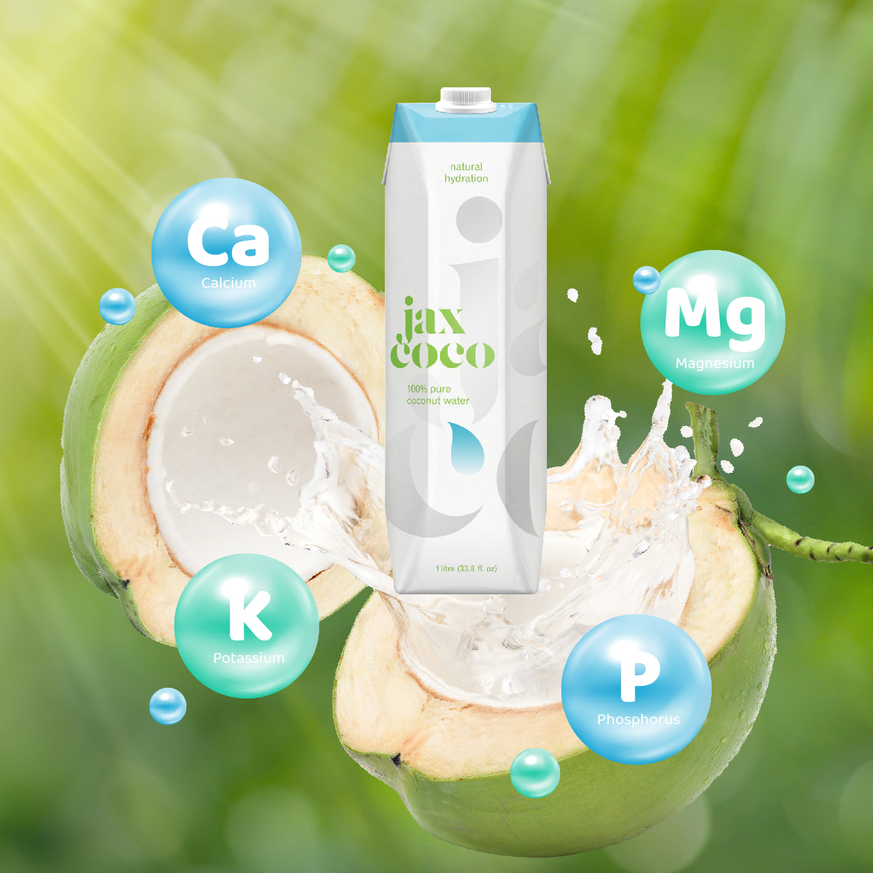 Jax Coco 100%原汁椰子水 採用純天然椰子汁 微過濾工藝與及高溫殺菌處理