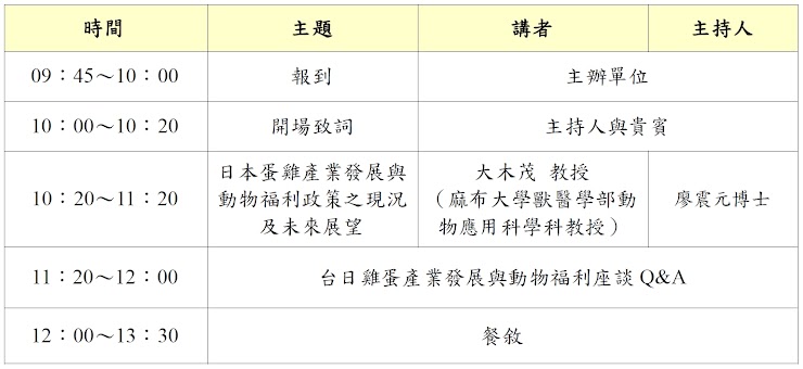 蛋雞友善飼養只有非籠飼？日本學者8/11將來台談豐富籠與動物福利新思維