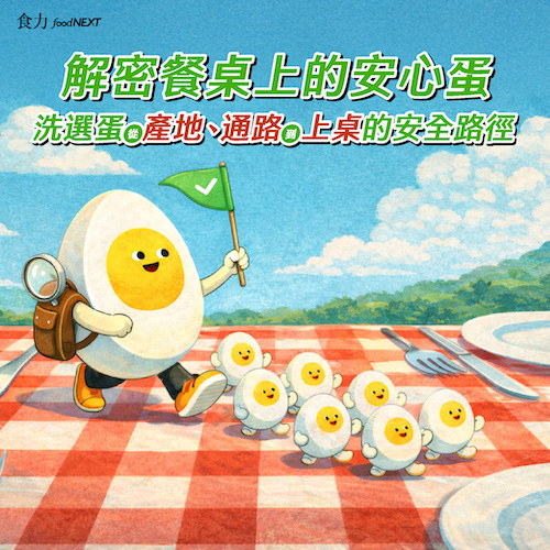 【電子雜誌】<br/>解密餐桌上的安心蛋 洗選蛋從產地、通路到上桌的安全路徑