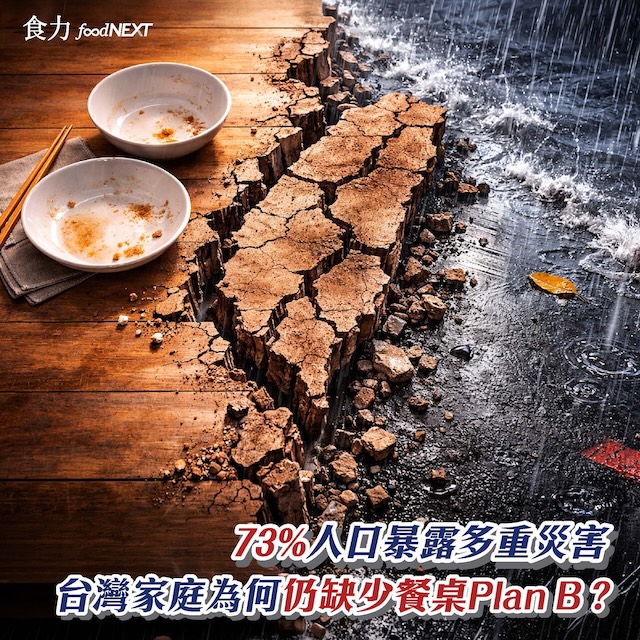 【電子雜誌】<br/>73%人口暴露多重災害 台灣家庭為何仍缺少餐桌Plan B