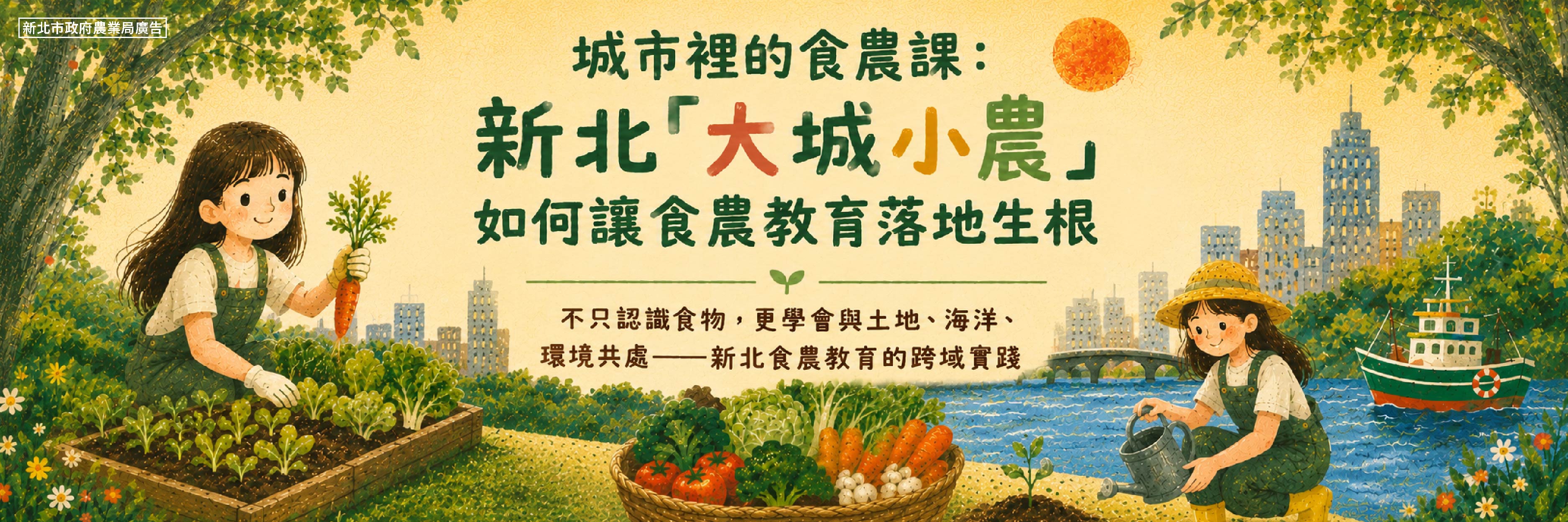 城市裡的食農課：新北「大城小農」如何讓食農教育落地生根
